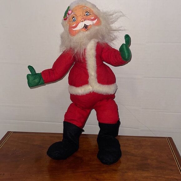 Vintage Annalee Christmas 18” Poseable Santa HANDPAINTED USA - Picture 2 of 15